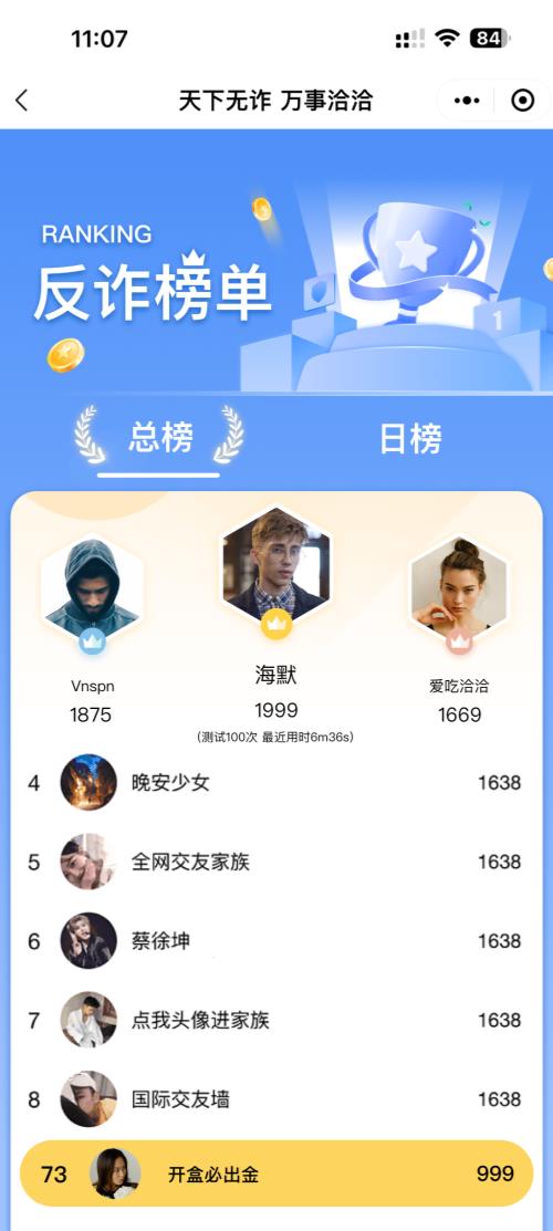 反诈榜单活动