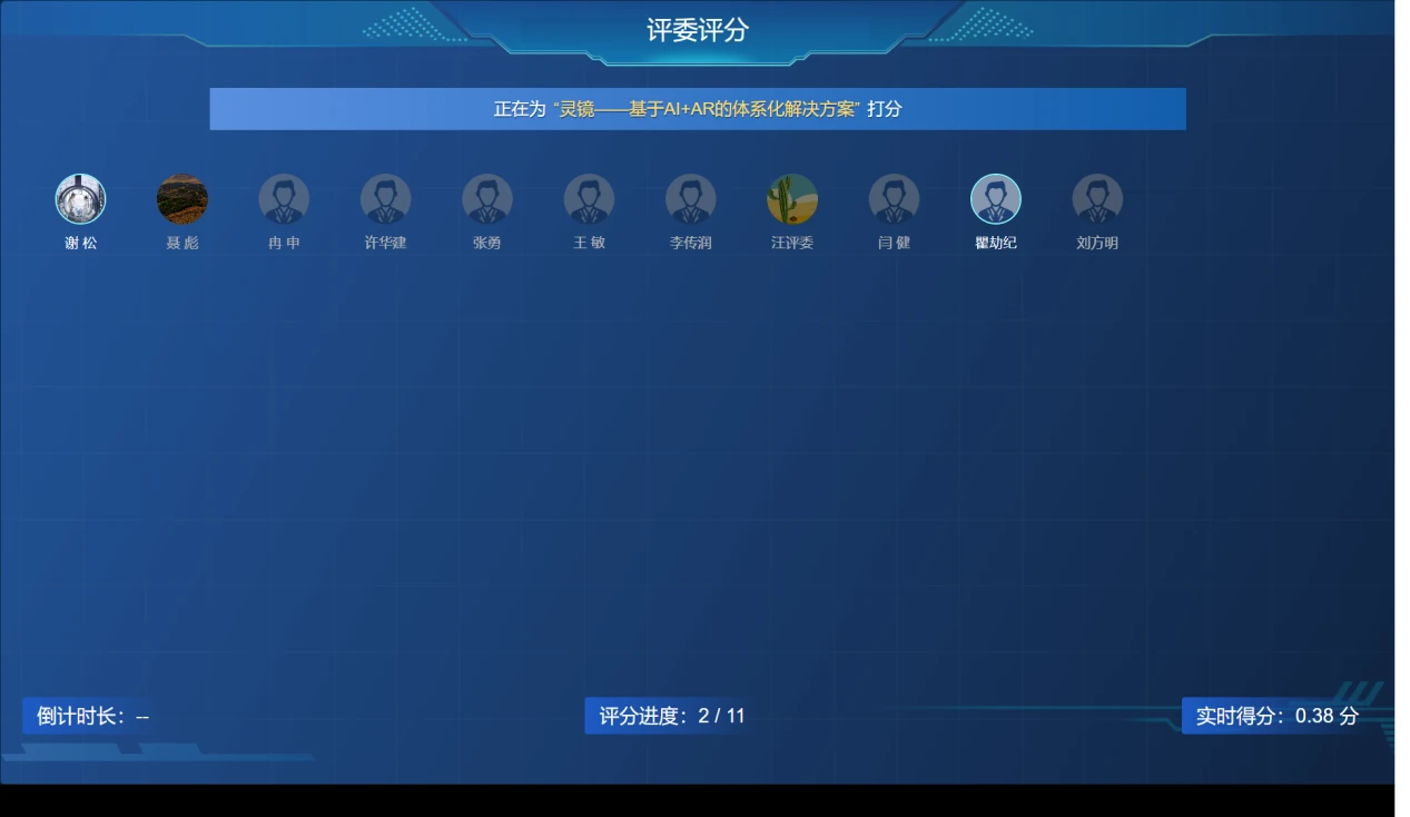 赛事评分大屏